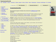 Tablet Screenshot of lesemomente.de
