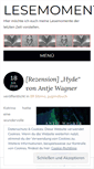 Mobile Screenshot of lesemomente.net