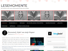 Tablet Screenshot of lesemomente.net